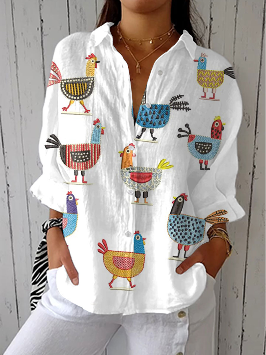 Nessa - Playful Print Blouse