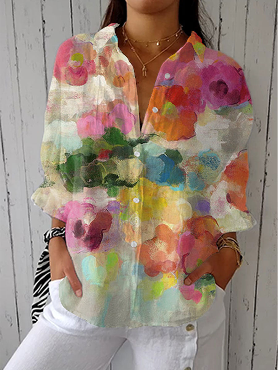 Wanda - Artistic Printed Blouse